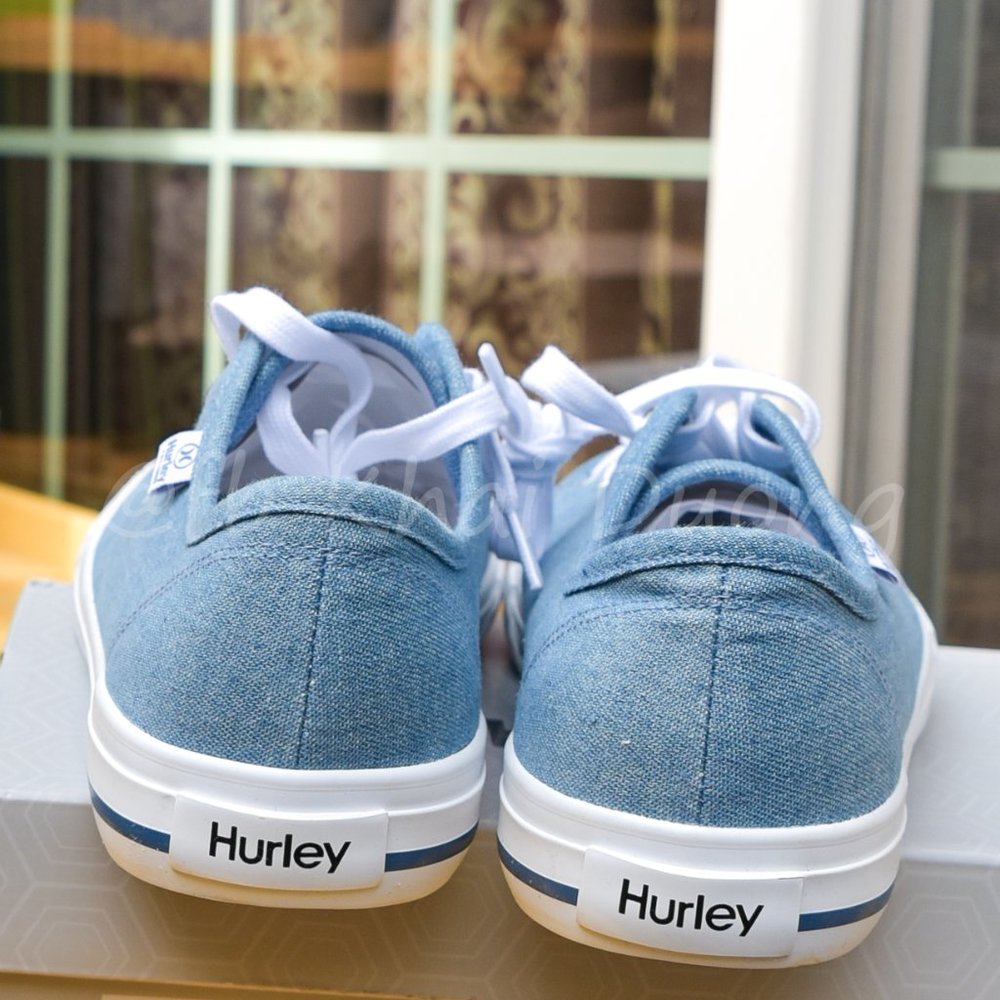 - Hurley‎ Ladies' Lace-Up Canvas Shoe Blue - Picture 4 of 6